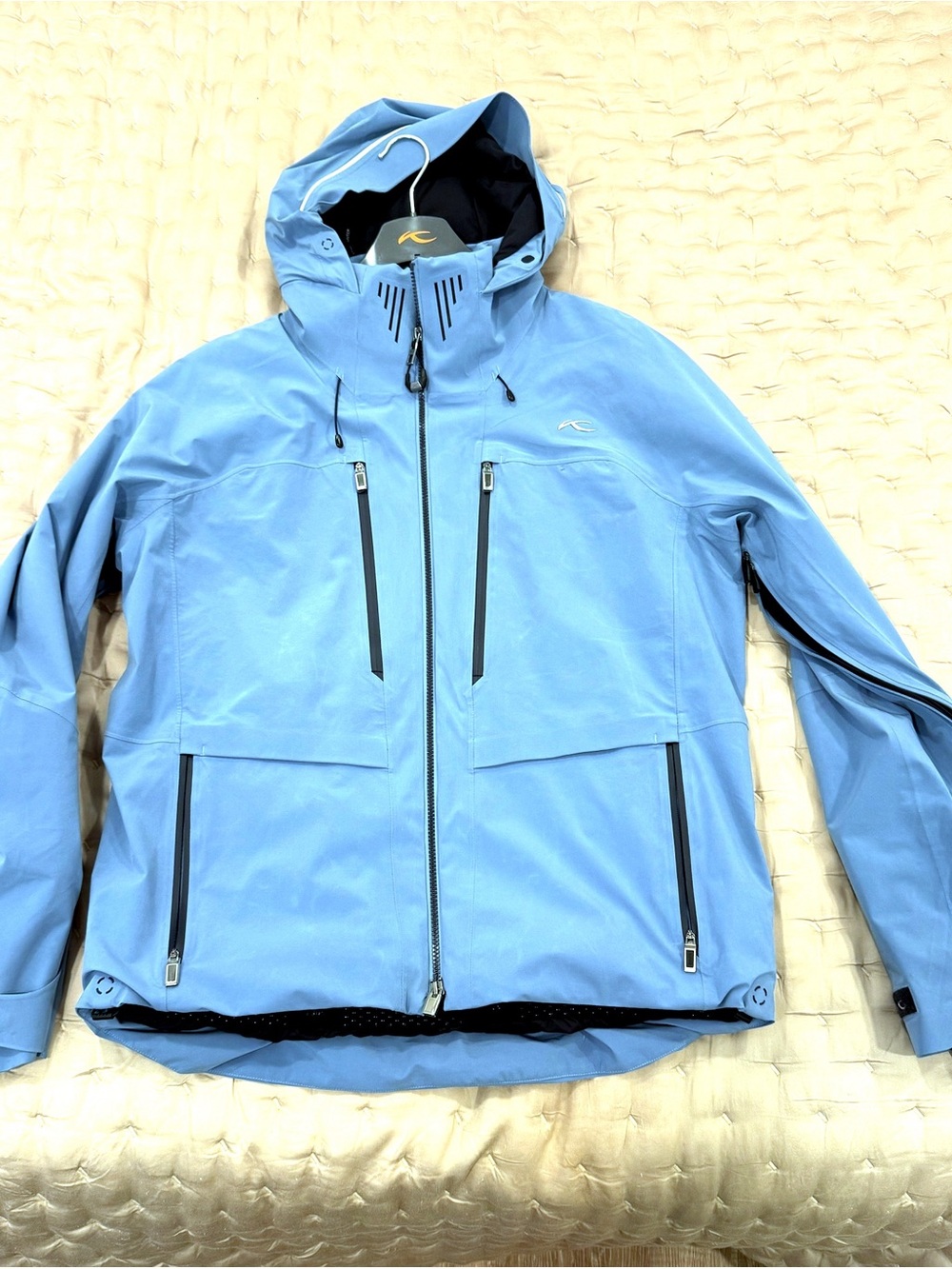 KJUS Lasse Airflow Ski Jacket Men's L (52) Neptune Blue VaporTemp NWT
